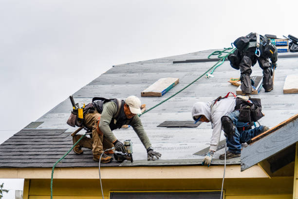 Professional Roofing technician working in Stony Brook, NY